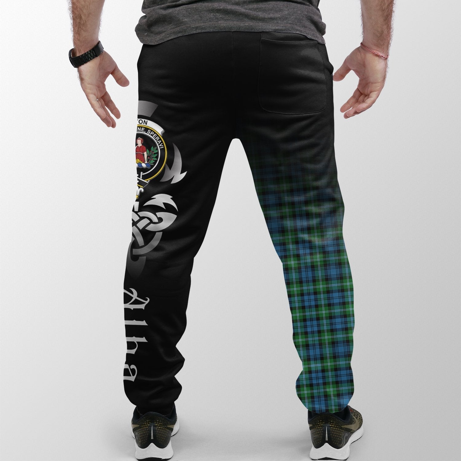 Clan Lyon Tartan Crest Jogger Sweatpants  Alba Celtic Style SD92  Tartan Today   