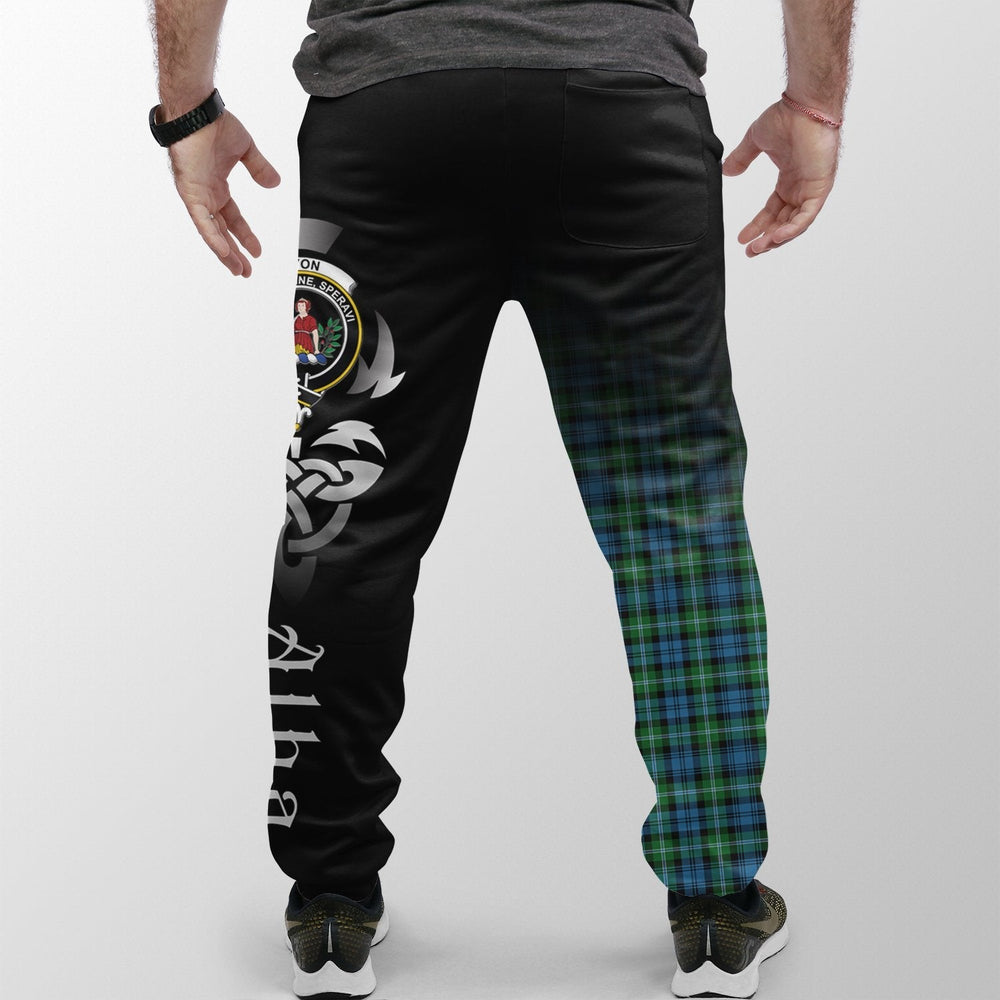 Clan Lyon Tartan Crest Jogger Sweatpants  Alba Celtic Style SD92  Tartan Today   