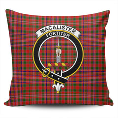 Clan MacAlister Modern Tartan Crest Pillow Cover KK77 Clan MacAlister Tartan Today   