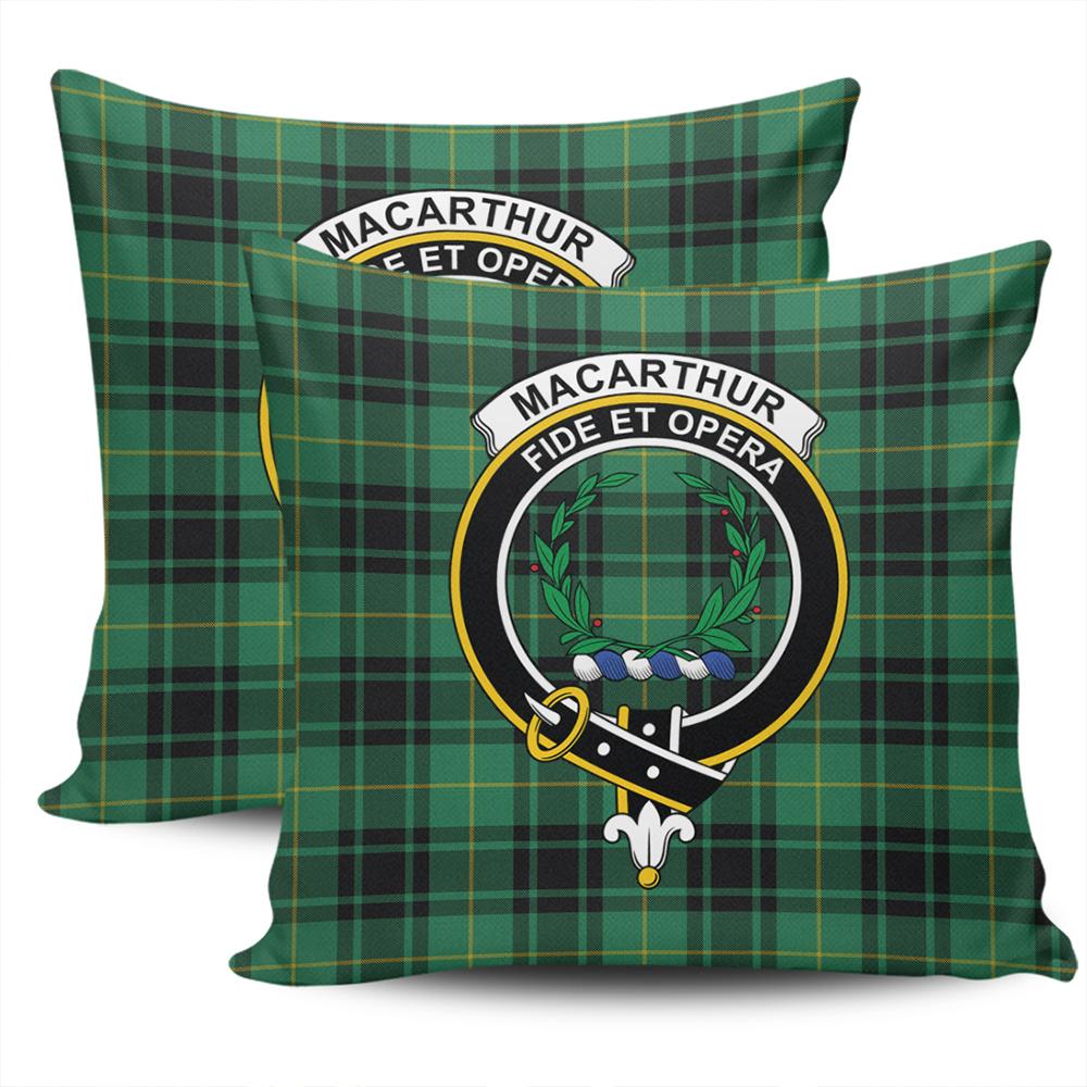 Clan MacArthur Ancient Tartan Crest Pillow Cover TZ13 Clan MacArthur Tartan Today   