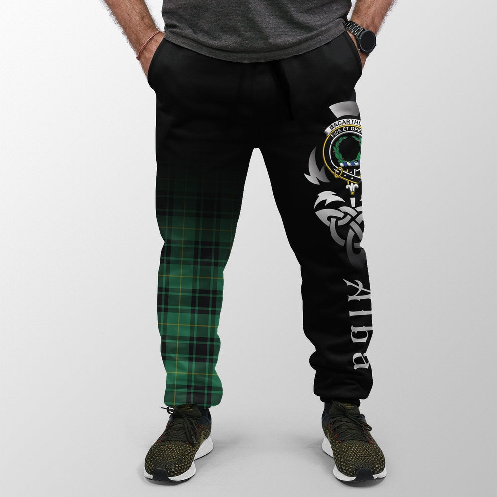 Clan MacArthur Ancient Tartan Crest Jogger Sweatpants  Alba Celtic Style ZQ96 Clan MacArthur Tartan Today   