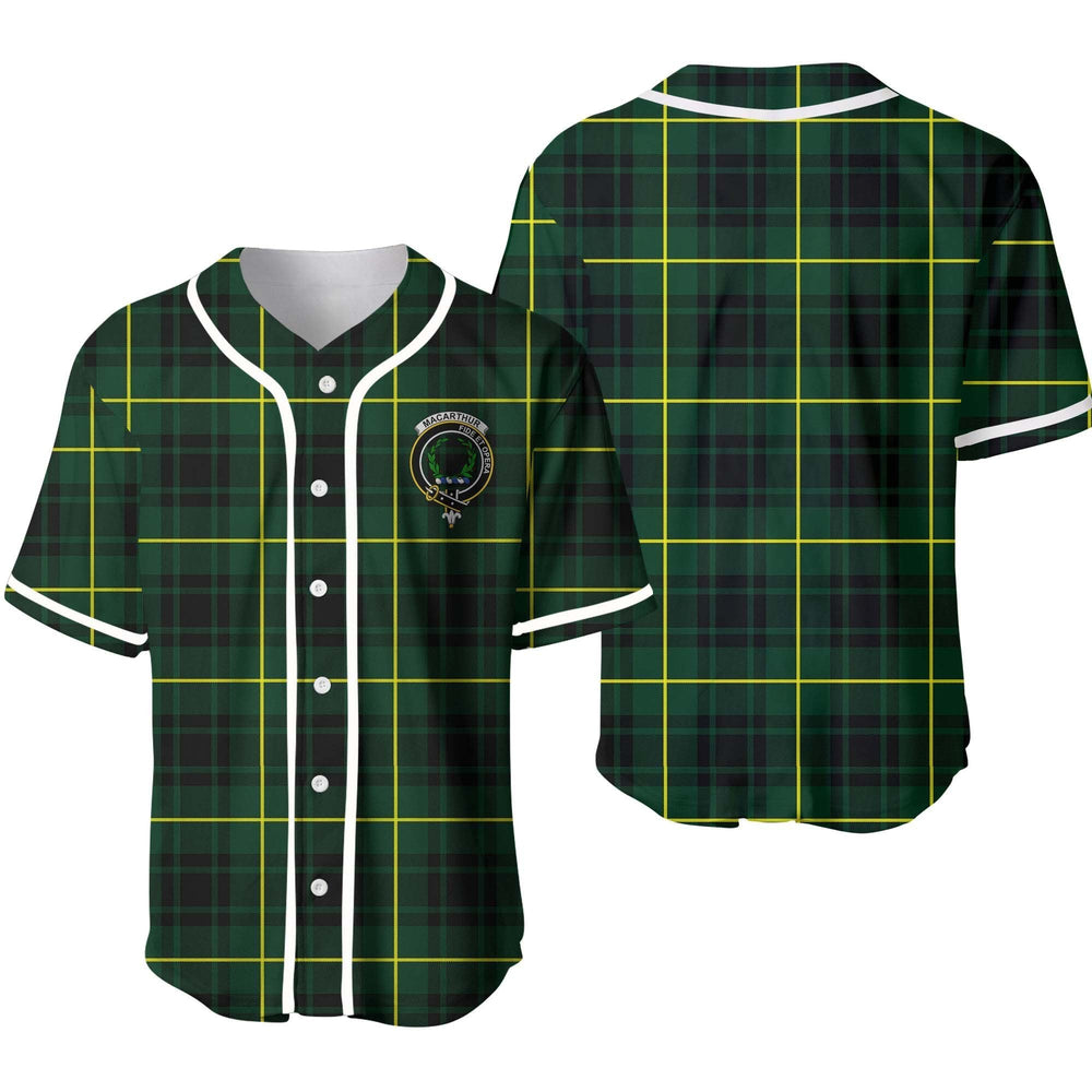 Clan MacArthur Tartan Unisex Baseball Jersey MT48HZ83 Clan MacArthur Tartan Today   