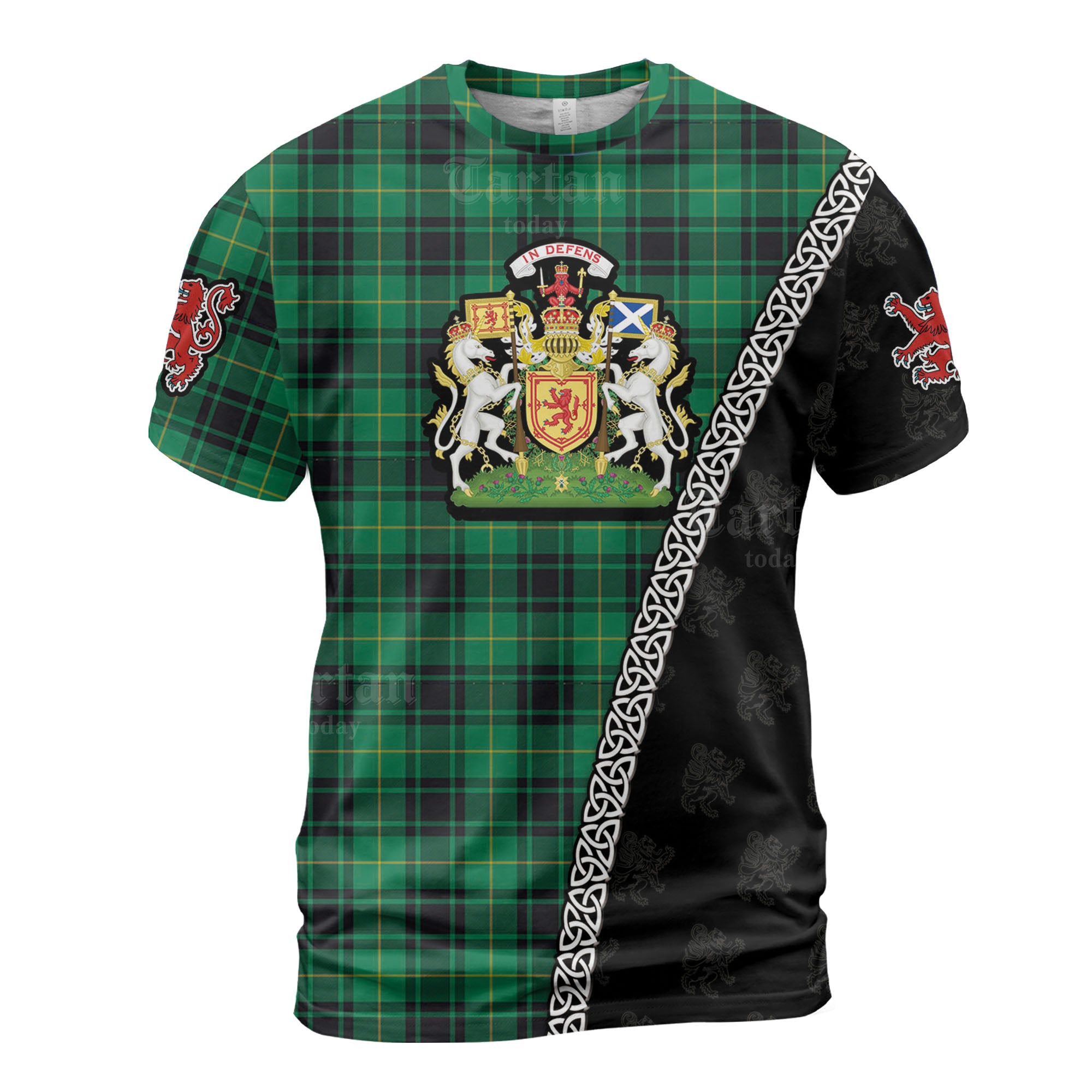 Personalized Clan MacArthur Ancient Tartan Shirt with Scotland Coat of Arms & Custom Name UV24