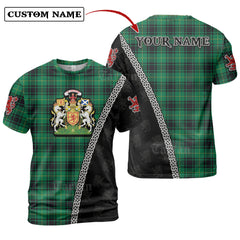 MacArthur Ancient Tartan Shirt with Scotland Coat of Arms & Custom Name UV24