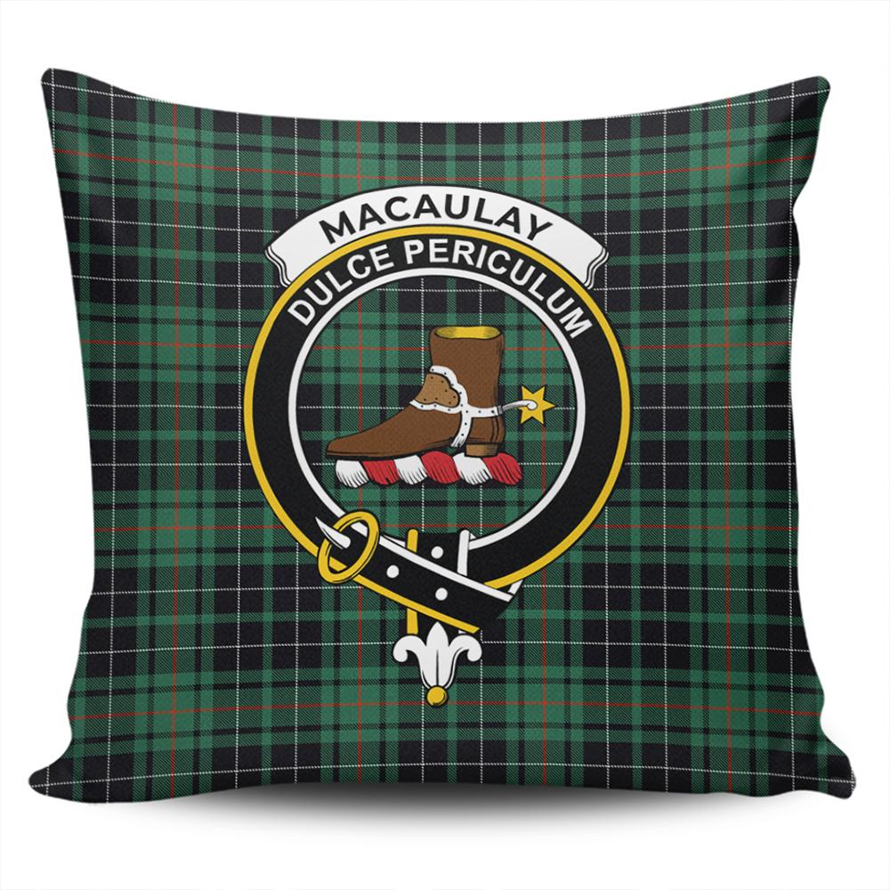 Clan MacAulay Hunting Ancient Tartan Crest Pillow Cover WU79 Clan MacAulay Tartan Today   