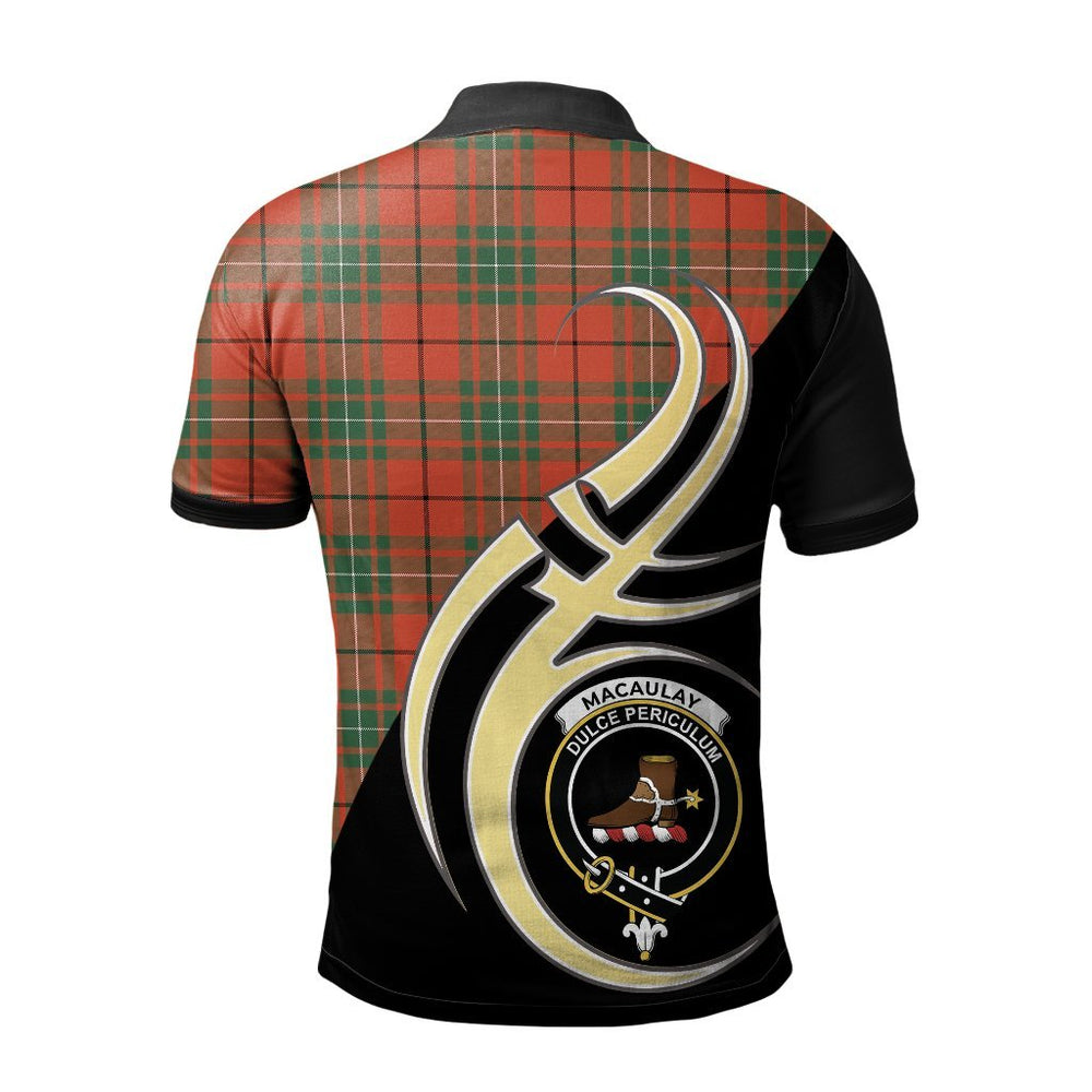 Clan MacAulay Ancient Tartan Polo Shirt - Believe In Me Style GE10 MacAulay Ancient Tartan Tartan Polo   