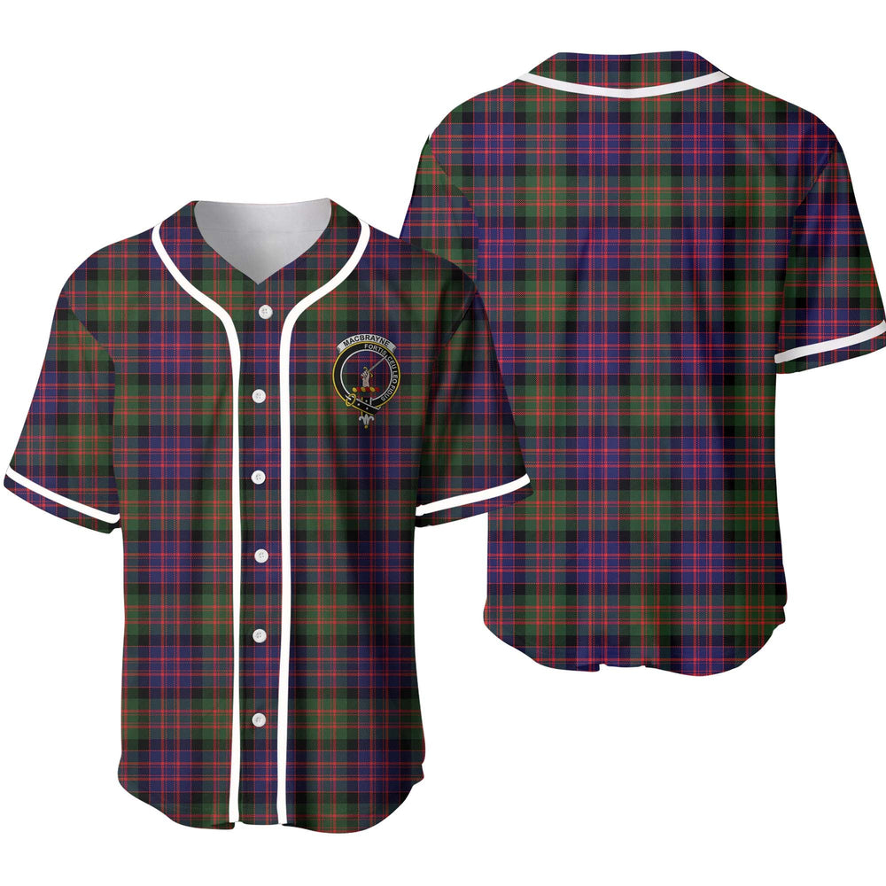 Clan MacBrayne Tartan Unisex Baseball Jersey PO81XS21 Clan Hall Tartan Today   