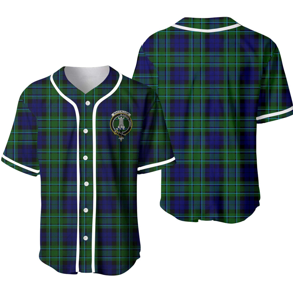 Clan MacCallum Tartan Unisex Baseball Jersey VD86BH24 Clan MacCallum Tartan Today   