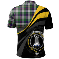 Clan MacCallum (Malcolm) Dress 01 Tartan Polo Shirt - Royal Coat Of Arms Style SZ46 MacCallum (Malcolm) Dress 01 Tartan Tartan Polo   