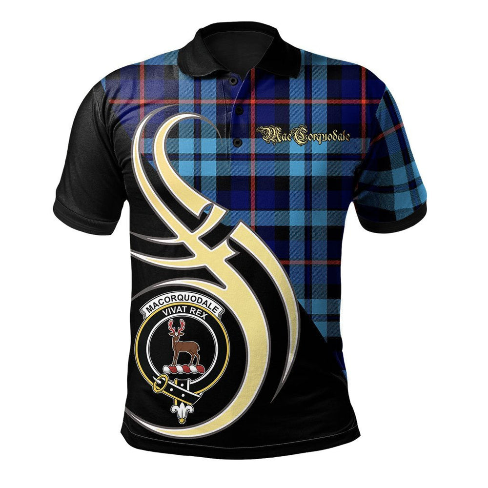 Clan MacCorquodale Tartan Polo Shirt - Believe In Me Style NH38 MacCorquodale Tartan Tartan Polo   