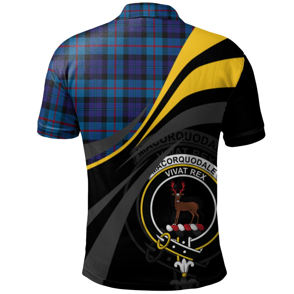 Clan MacCorquodale 2 Tartan Polo Shirt - Royal Coat Of Arms Style RU81 MacCorquodale 2 Tartan Tartan Polo   