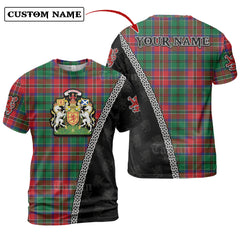 MacCulloch Tartan Shirt with Scotland Coat of Arms & Custom Name TA81