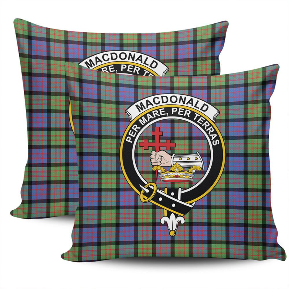 Clan MacDonald Ancient Tartan Crest Pillow Cover EO53 Clan MacDonald Tartan Today   