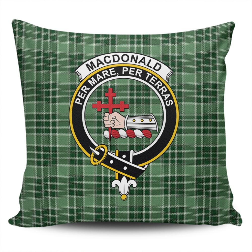 Clan MacDonald Lord of the Isles Hunting Tartan Crest Pillow Cover NU94 Clan MacDonald Tartan Today   