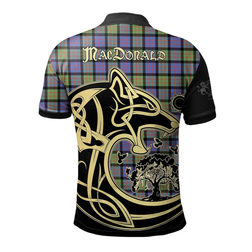 Clan MacDonald Ancient Tartan Polo Shirt Viking Wolf VP33 MacDonald Ancient Tartan Tartan Polo   