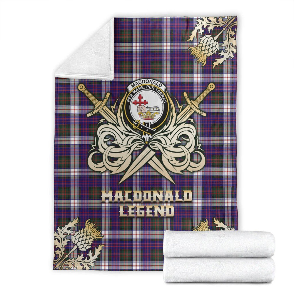 Clan MacDonald Dress Modern Tartan Gold Courage Symbol Blanket SL96 Clan MacDonald Tartan Today   