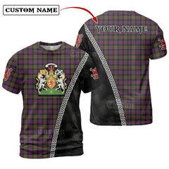 MacDonald Modern Tartan Shirt with Scotland Coat of Arms & Custom Name OW70