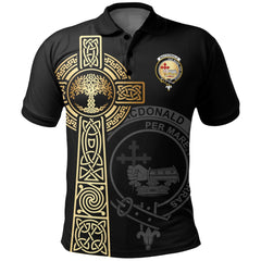 Clan MacDonald (Clan Donald) Clan Unisex Polo Shirt - Celtic Tree Of Life EC23 MacDonald (Tartan Donald) Tartan Tartan Polo   