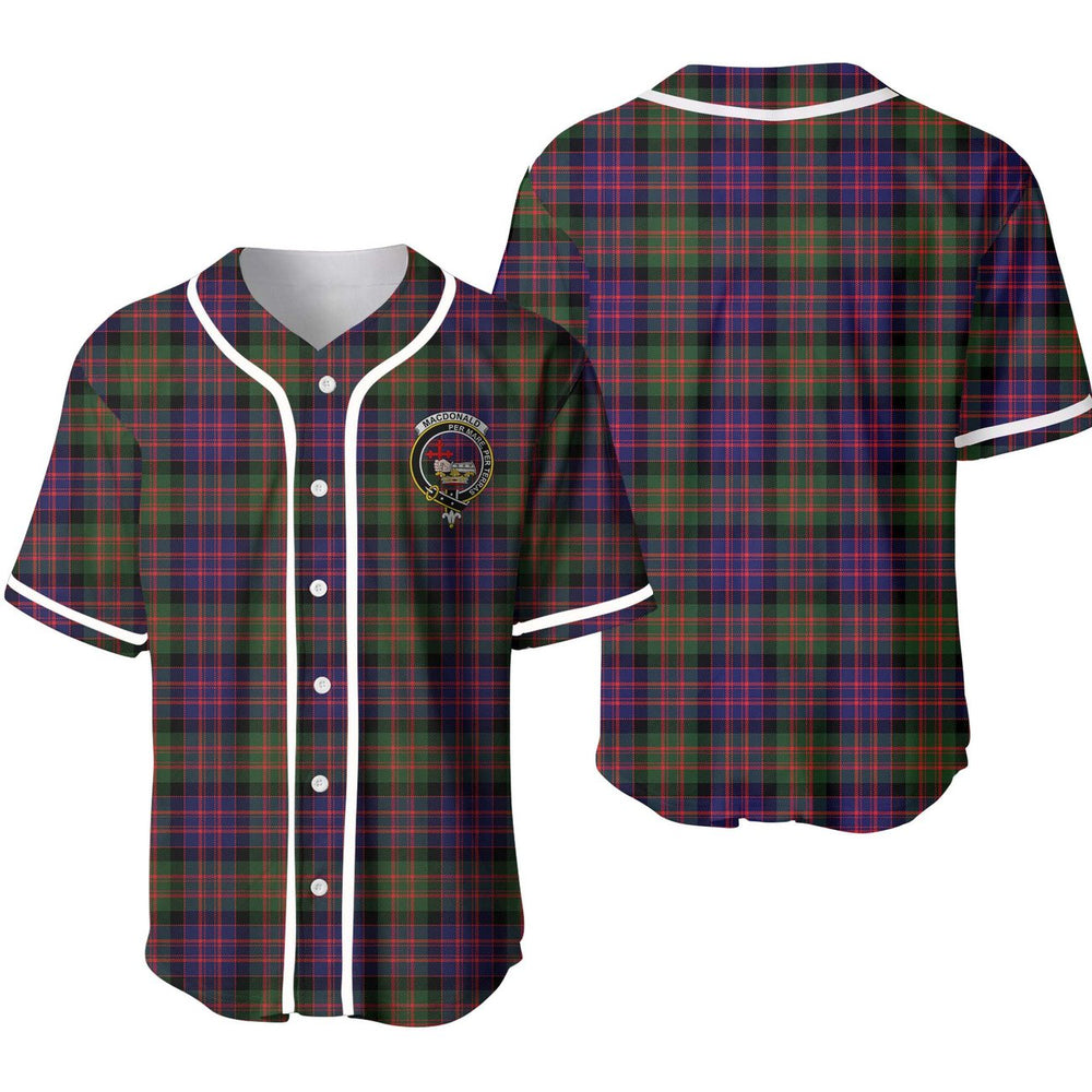 Clan MacDonald ( Donald) Tartan Unisex Baseball Jersey QE95BP45 Clan MacDonald Tartan Today   
