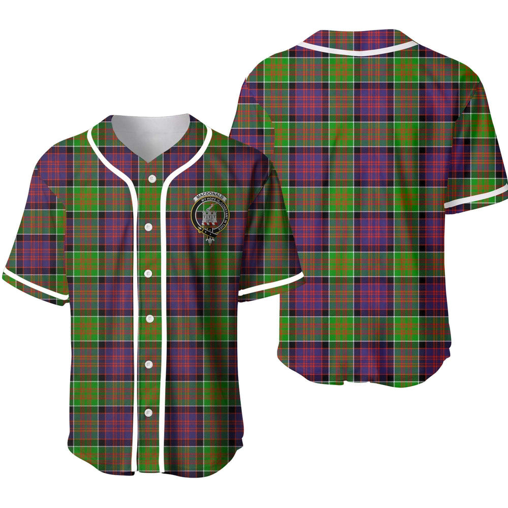 Clan MacDonald (Ranald) Tartan Unisex Baseball Jersey YO30IH74 Clan MacDonald Tartan Today   