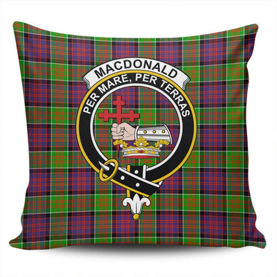 Clan MacDonald of Clanranald Tartan Crest Pillow Cover