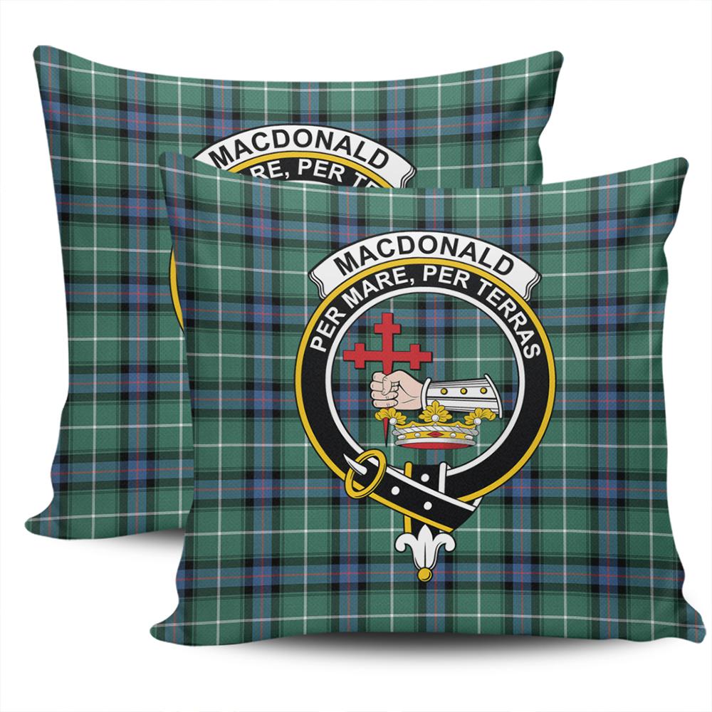 Clan MacDonald of the Isles Hunting Ancient Tartan Crest Pillow Cover AU10 Clan MacDonald Tartan Today   