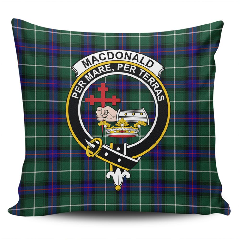 Clan MacDonald of the Isles Hunting Modern Tartan Crest Pillow Cover MV11 Clan MacDonald Tartan Today   