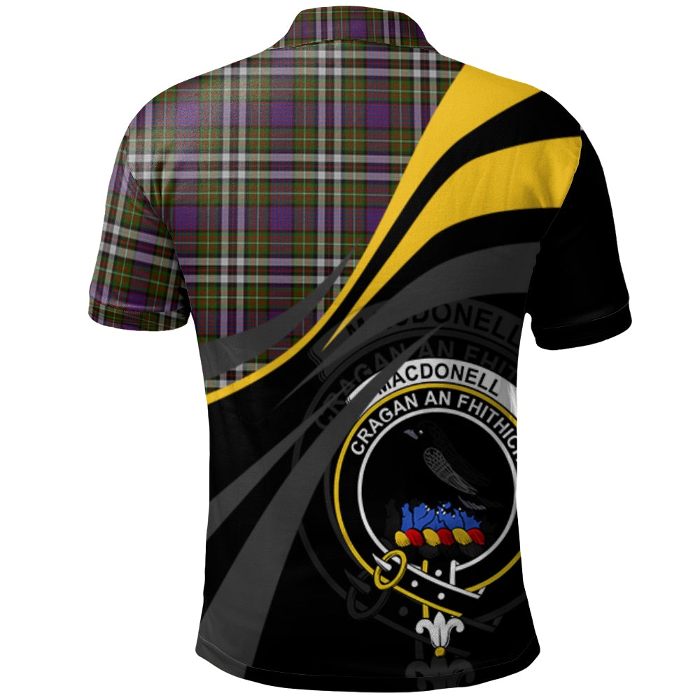 Clan MacDonell of Glengarry Dress Tartan Polo Shirt - Royal Coat Of Arms Style EW25 MacDonell of Glengarry Dress Tartan Tartan Polo   