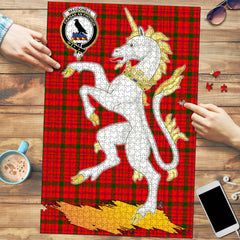 Clan MacDonnell of Keppoch Modern Tartan Crest Unicorn Scotland Jigsaw Puzzles Gift For Family WP31 Clan MacDonnell of Keppoch Tartan Today   
