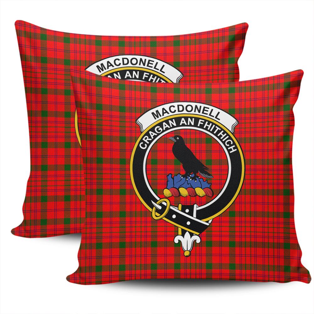 Clan MacDonnell of Keppoch Modern Tartan Crest Pillow Cover YE72 Clan MacDonnell of Keppoch Tartan Today   