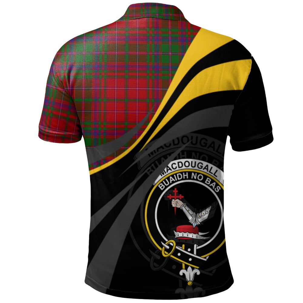 Clan MacDougall Tartan Polo Shirt - Royal Coat Of Arms Style TO80 MacDougall Tartan Tartan Polo   