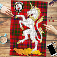 Clan MacDougall Modern Tartan Crest Unicorn Scotland Jigsaw Puzzles Gift For Family EV37 Clan MacDougall Tartan Today   