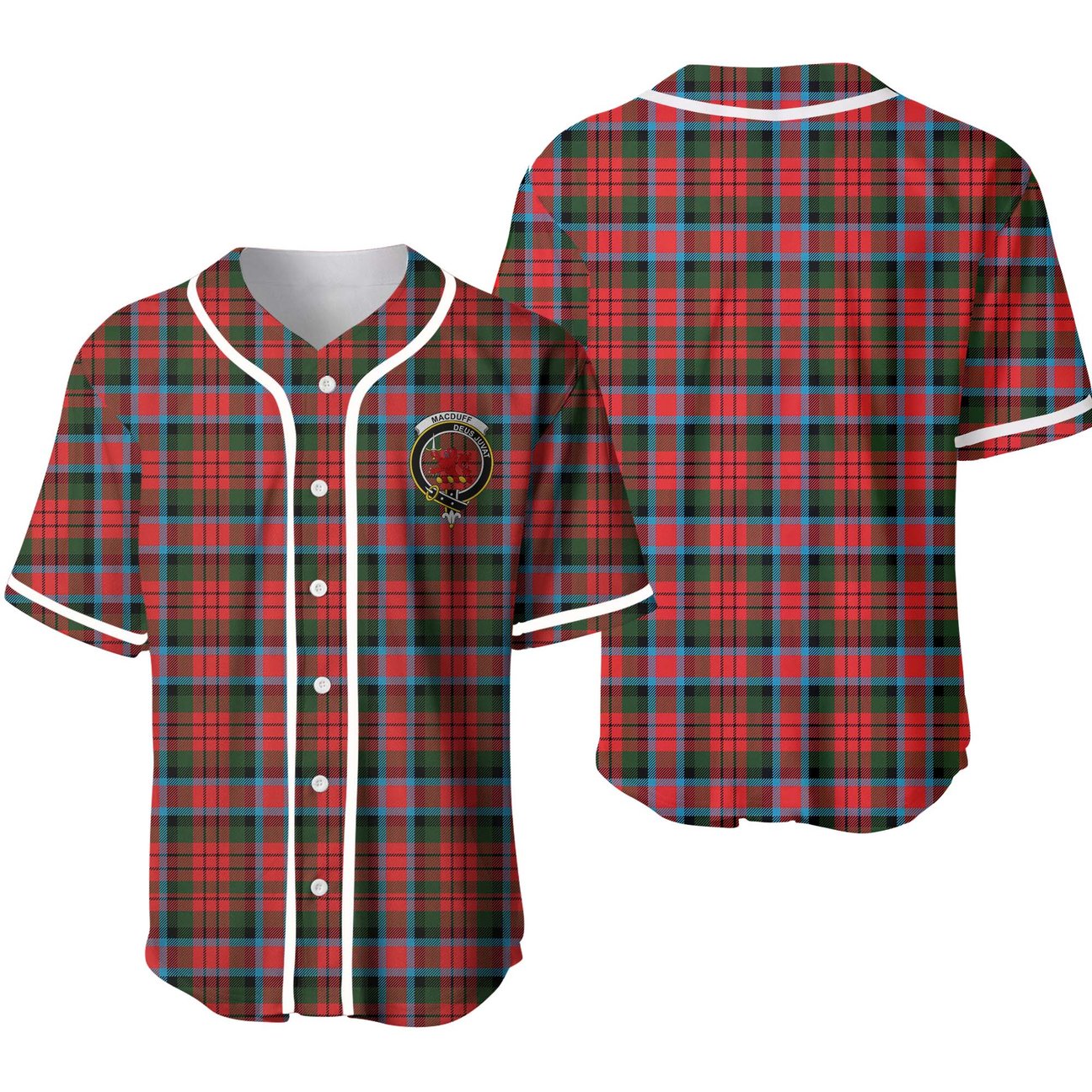 Clan MacDuff Tartan Unisex Baseball Jersey YN34QU27 Clan MacDuff Tartan Today   