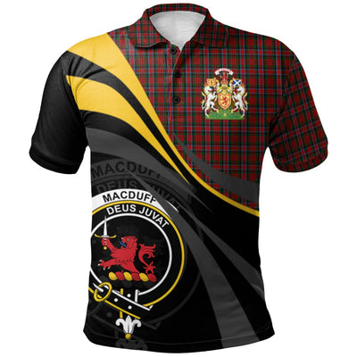 Clan MacDuff 05 Tartan Polo Shirt - Royal Coat Of Arms Style