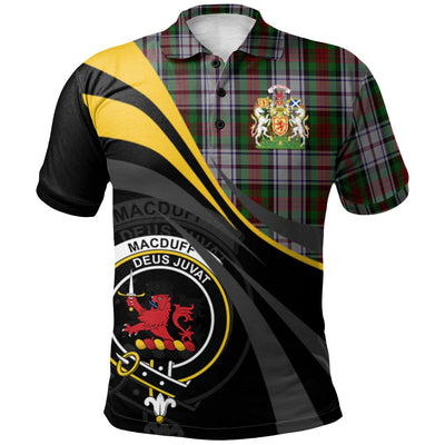Clan MacDuff Dress 02 Tartan Polo Shirt - Royal Coat Of Arms Style