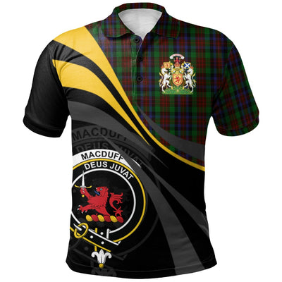 Clan MacDuff Hunting Tartan Polo Shirt - Royal Coat Of Arms Style