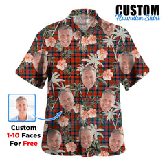 Clan MacDuff Ancient Tartan Custom Face Hawaiian Shirt – Unisex Gift for Family Members, Summer Party GK93 MacDuff Ancient Tartan Tartan Hawaii Shirt