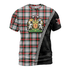 Personalized Clan MacDuff Dress Modern Tartan Shirt with Scotland Coat of Arms & Custom Name MM28