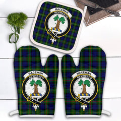 Clan MacEwan Tartan Crest Oven Mitt And Pot Holder (2 Oven Mitts + 1 Pot Holder) NY60 Clan MacEwen_MacEwan Tartan Today   
