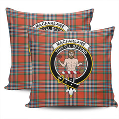 Clan MacFarlane Ancient Tartan Crest Pillow Cover JO37 Clan MacFarlane Tartan Today   