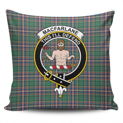 Clan MacFarlane Hunting Ancient Tartan Crest Pillow Cover EY40 Clan MacFarlane Tartan Today   