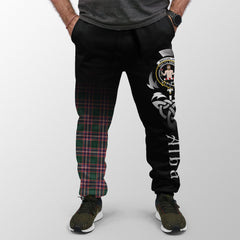 Clan MacFarlane Hunting Modern Tartan Crest Jogger Sweatpants  Alba Celtic Style WC45 Clan MacFarlane Tartan Today   