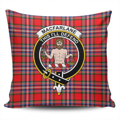 Clan MacFarlane Modern Tartan Crest Pillow Cover XC95 Clan MacFarlane Tartan Today   