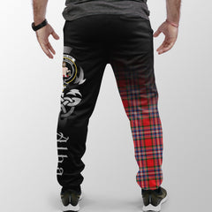 Clan MacFarlane Modern Tartan Crest Jogger Sweatpants  Alba Celtic Style RA72 Clan MacFarlane Tartan Today   