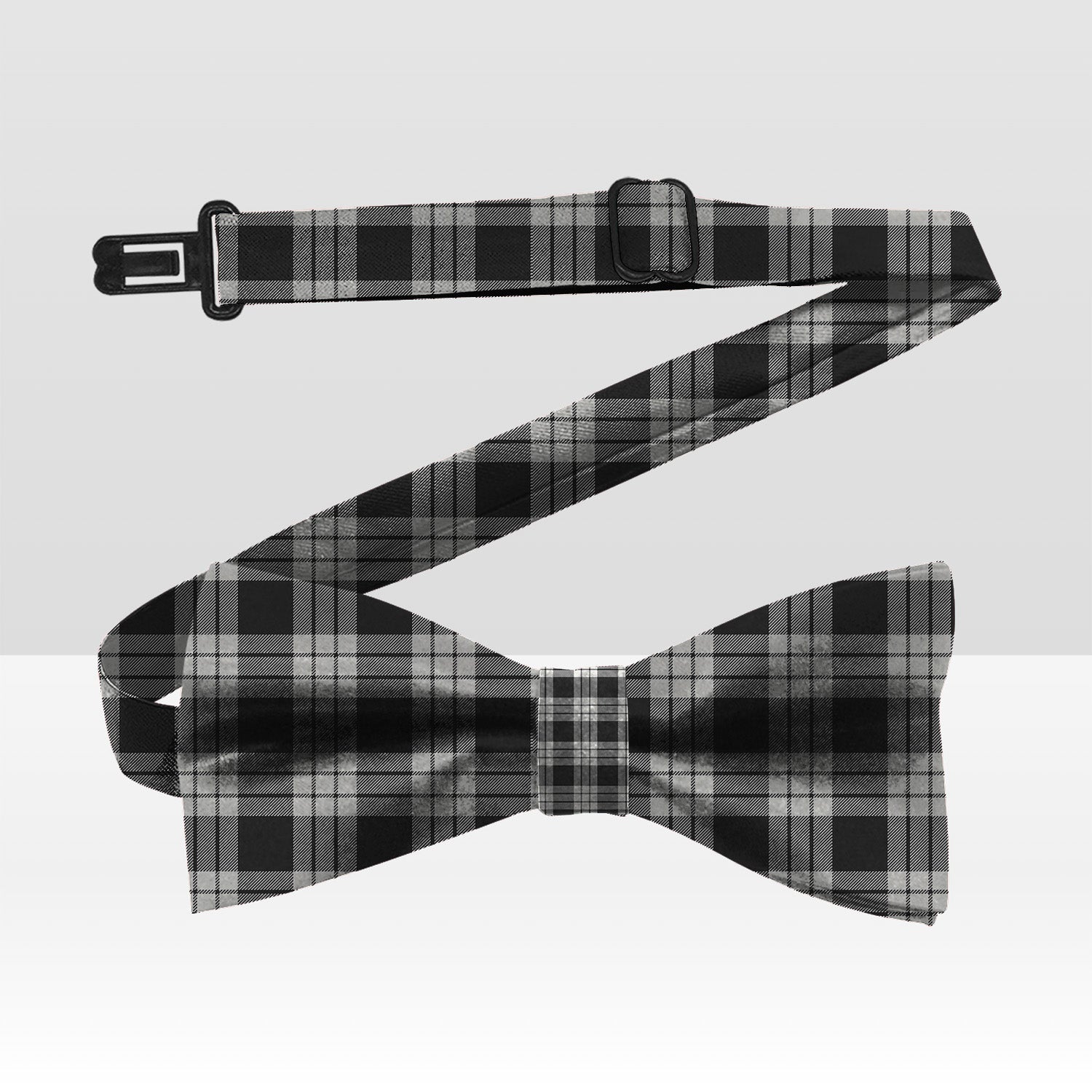 Clan MacFarlane Black White Ancient Tartan Bow Tie QR69 Clan MacFarlane Tartan Today   