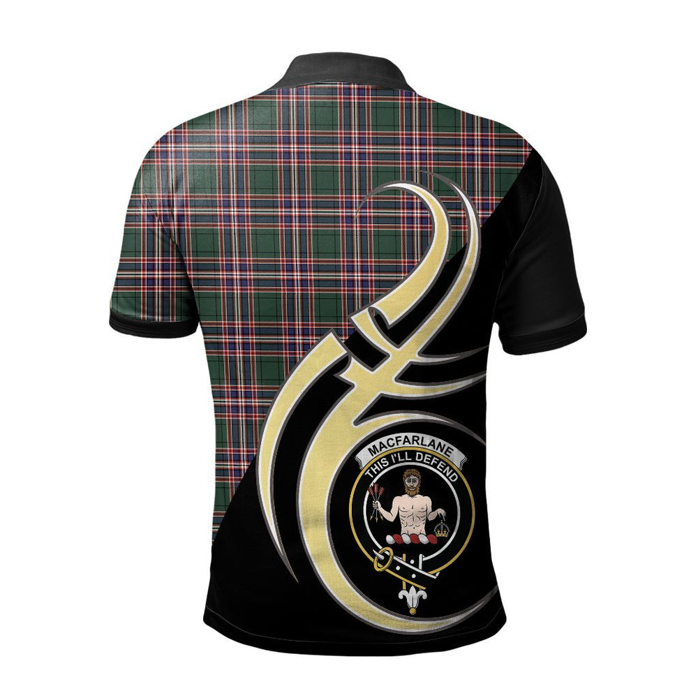 Clan MacFarlane Hunting Modern Tartan Polo Shirt - Believe In Me Style MG46 MacFarlane Hunting Modern Tartan Tartan Polo   