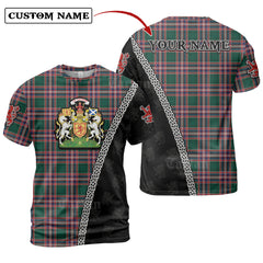 MacFarlane Hunting Modern Tartan Shirt with Scotland Coat of Arms & Custom Name DF21