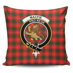 Clan MacFie Tartan Crest Pillow Cover ZI53 Clan MacPhee_MacFie Tartan Today   
