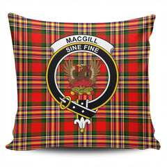 Clan MacGill Modern Tartan Crest Pillow Cover TB47 Clan MacGill Tartan Today   