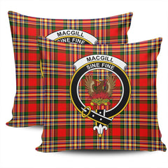 Clan MacGill Modern Tartan Crest Pillow Cover TB47 Clan MacGill Tartan Today   